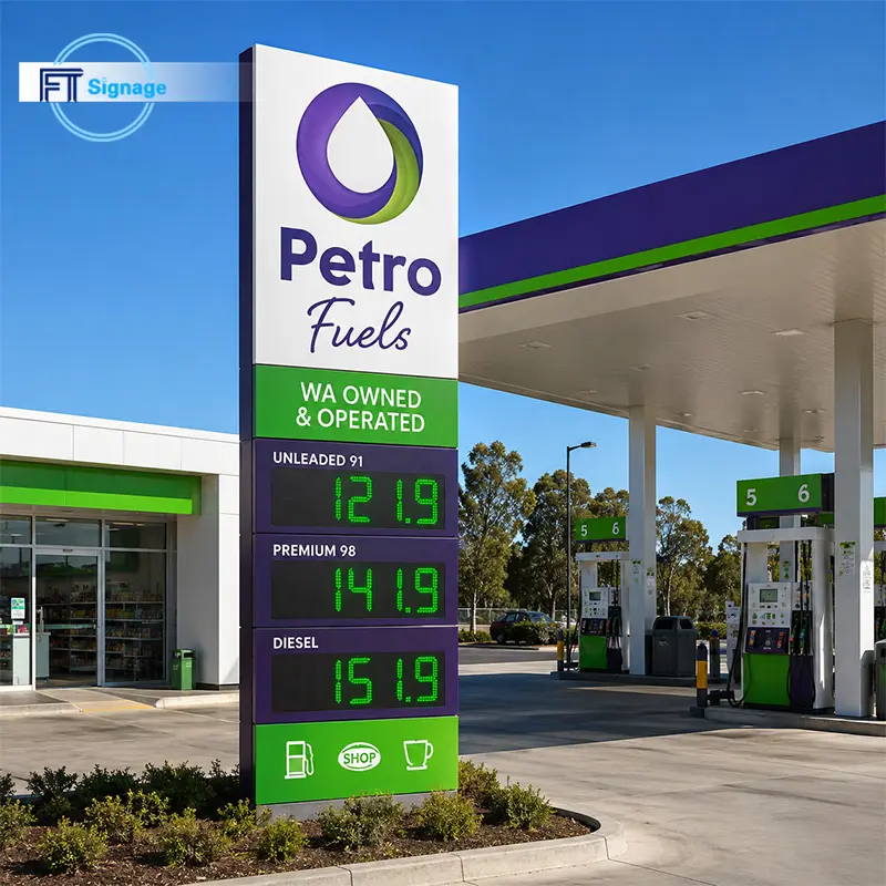 Gas & Fuel Station Price Tower