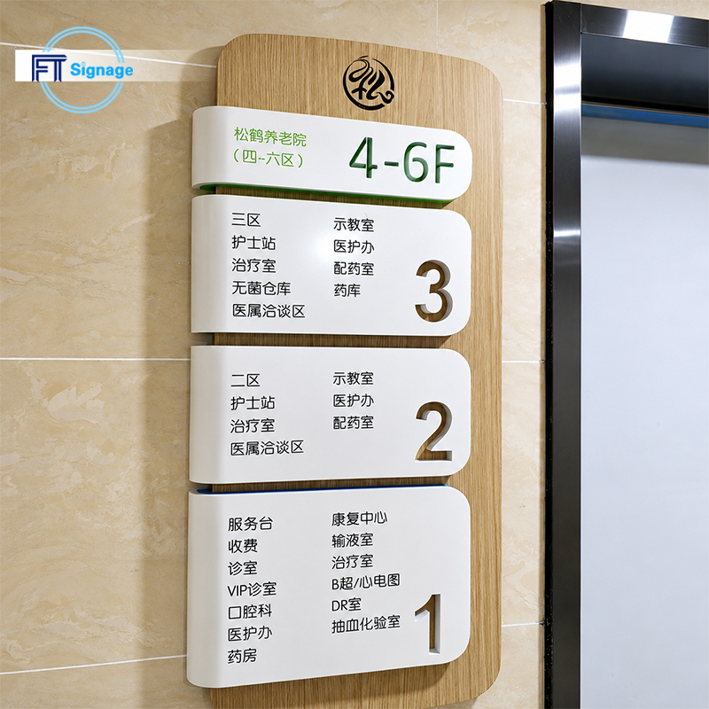 Hanging Directional Sign