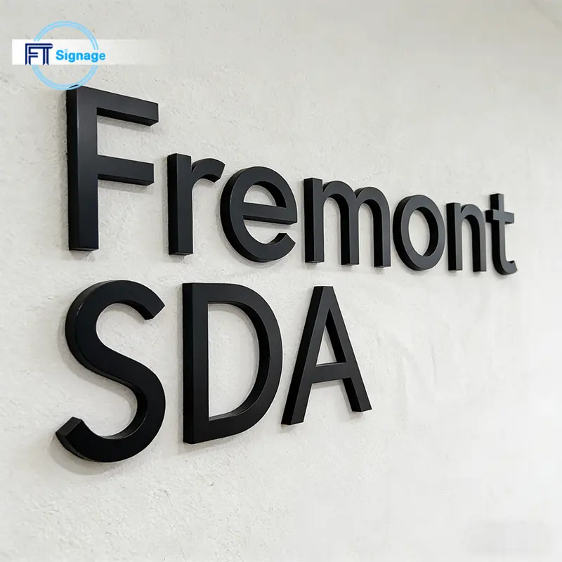 Non-illuminated 3D Letters - 4