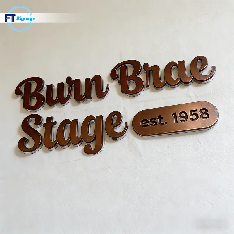 Non-illuminated 3D Letters - 3