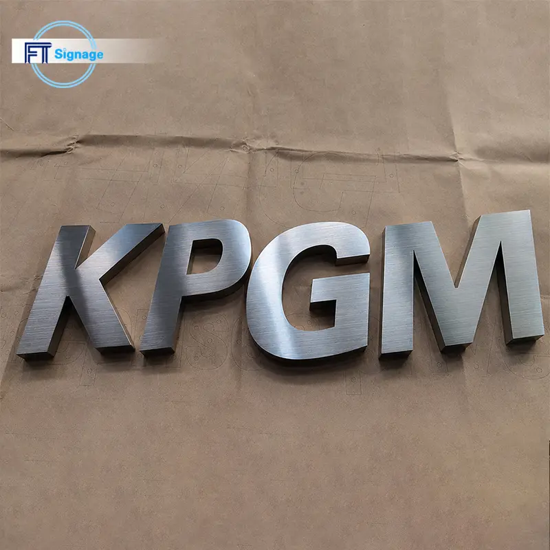 Non-illuminated 3D Letters - 7