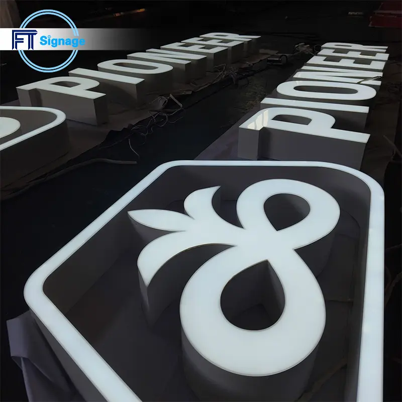 LED front-lit letters