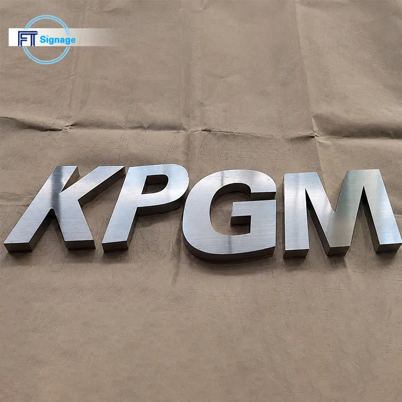 Non-illuminated 3D Letters - 6