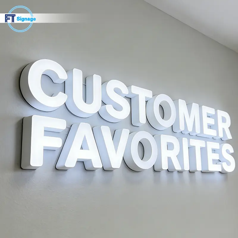 LED front-lit letters