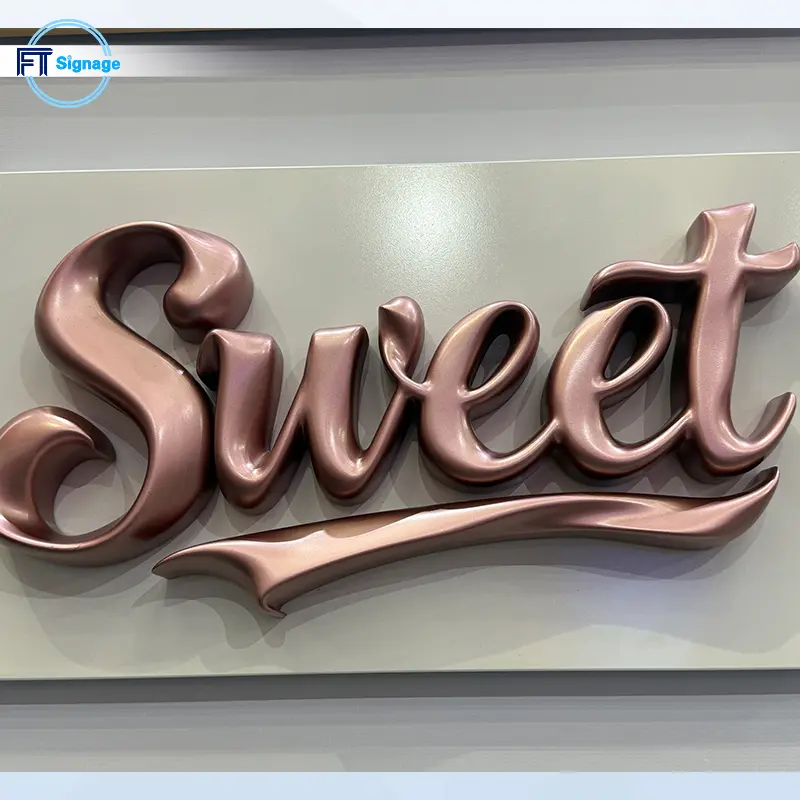 Non-illuminated 3D Letters