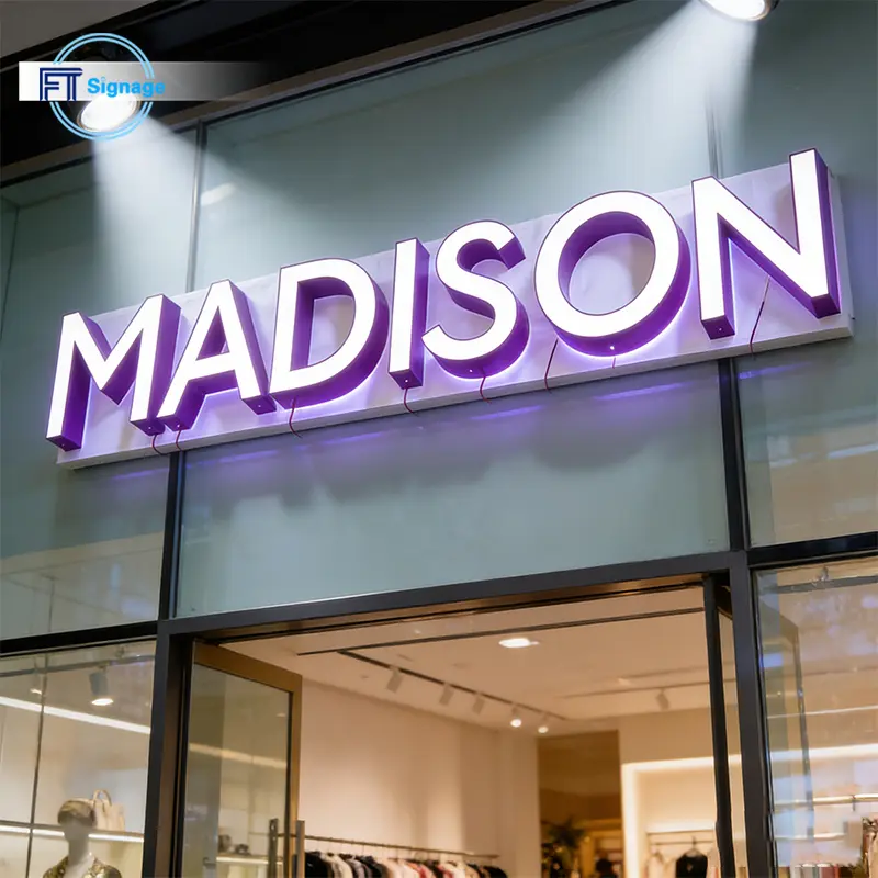 LED front-lit letters