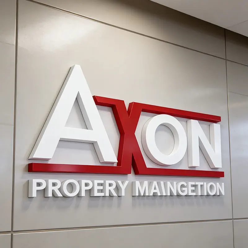 Non-illuminated 3D Letters