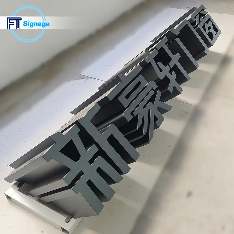 Non-illuminated 3D Letters