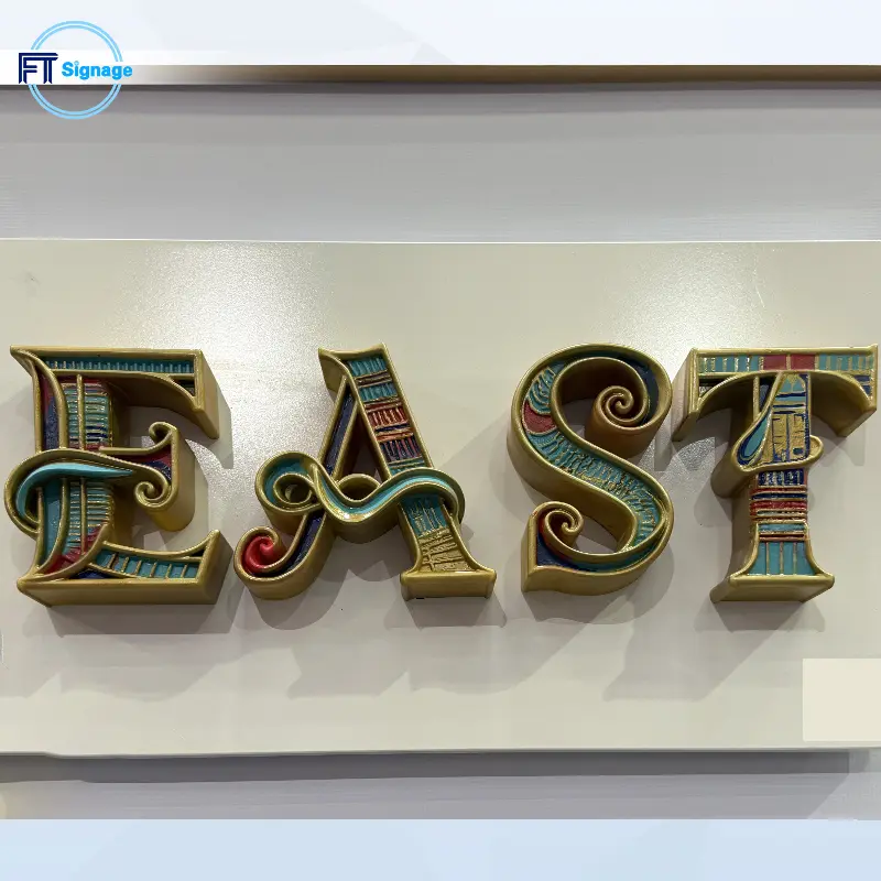 Non-illuminated 3D Letters - 6