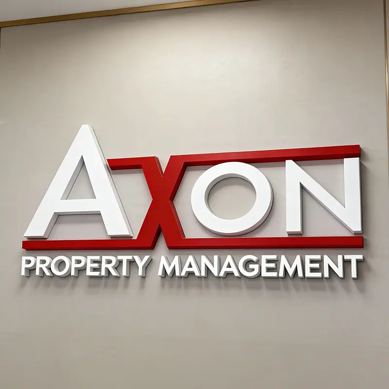 Non-illuminated 3D Letters - 3