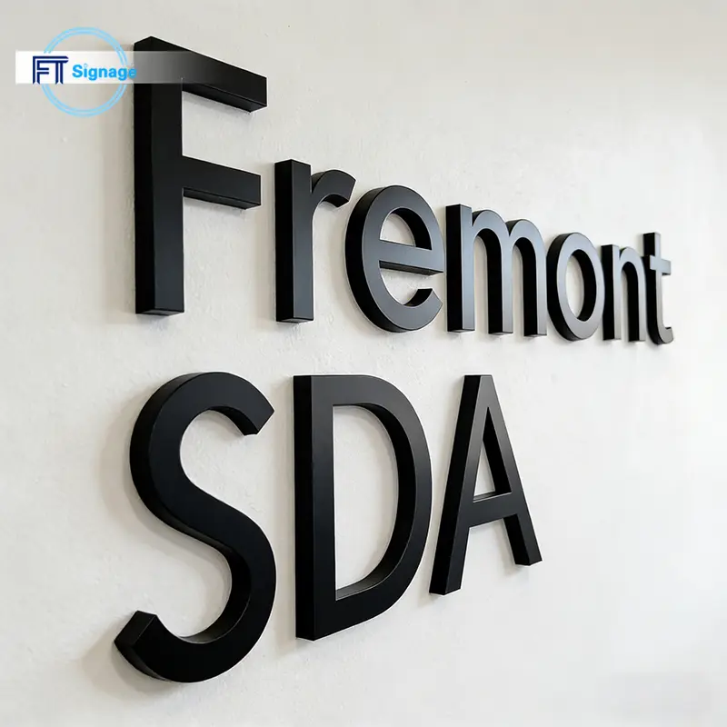 Non-illuminated 3D Letters - 6