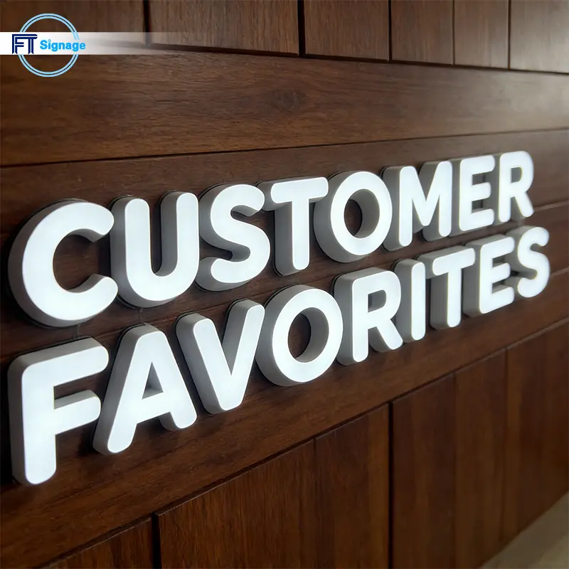 LED front-lit letters - 5