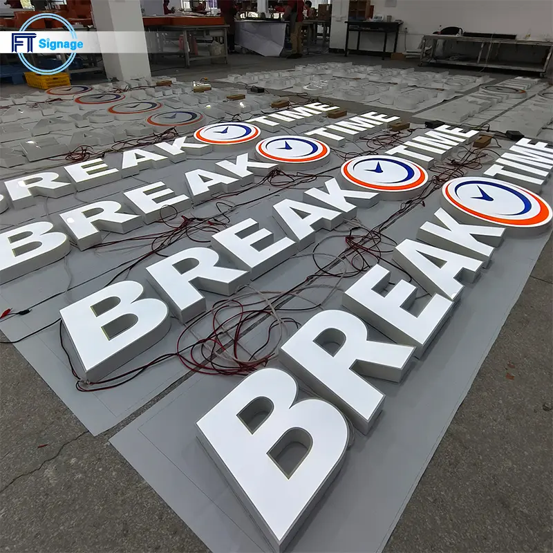 LED front-lit letters