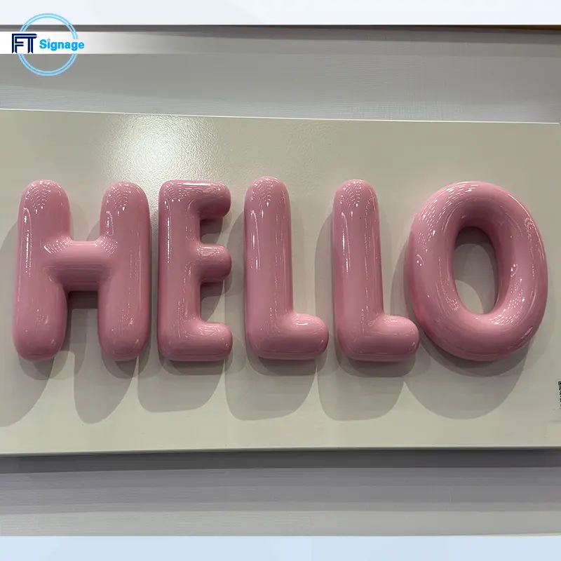 Non-illuminated 3D Letters - 3
