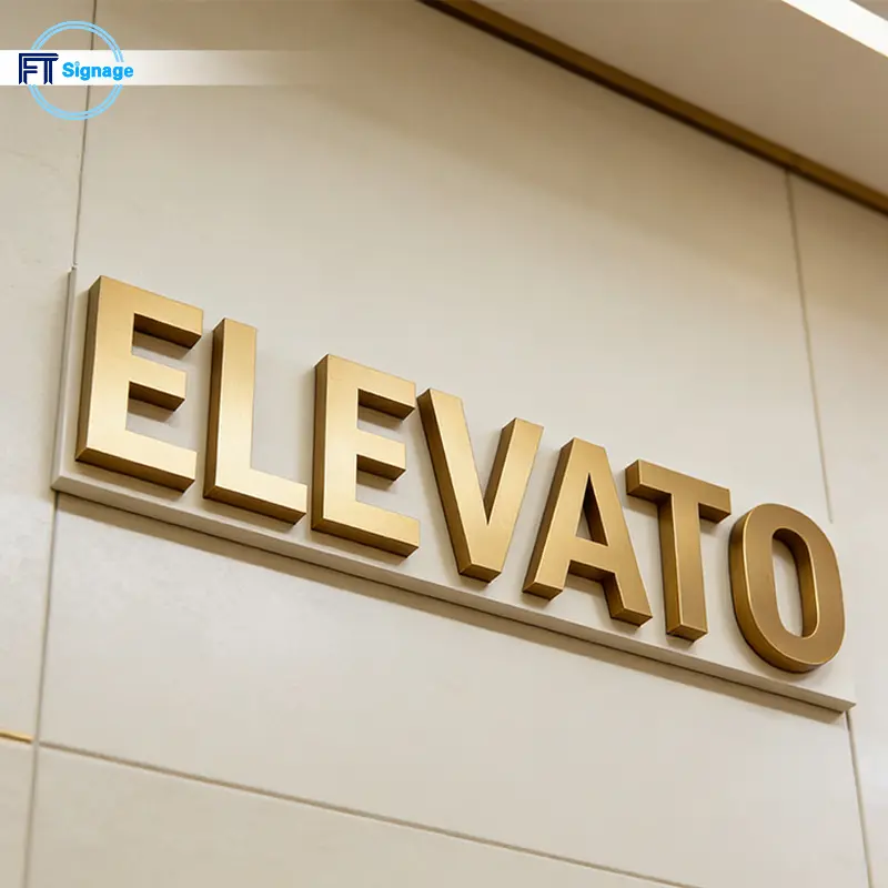 Non-illuminated 3D Letters