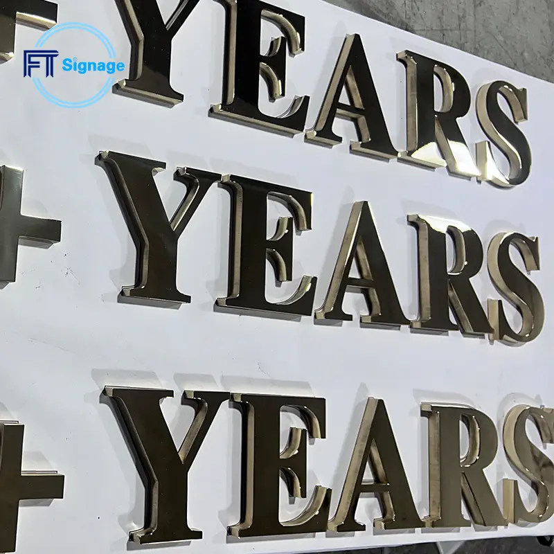 Non-illuminated 3D Letters