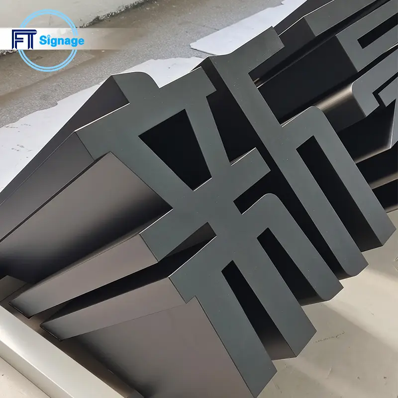 Non-illuminated 3D Letters - 4