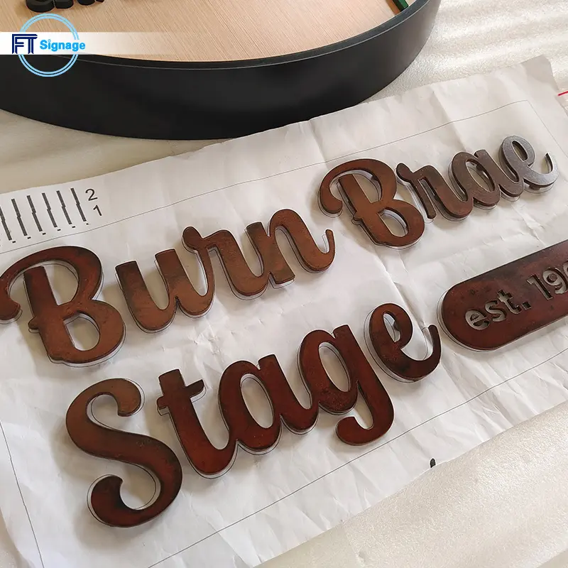 Non-illuminated 3D Letters - 5