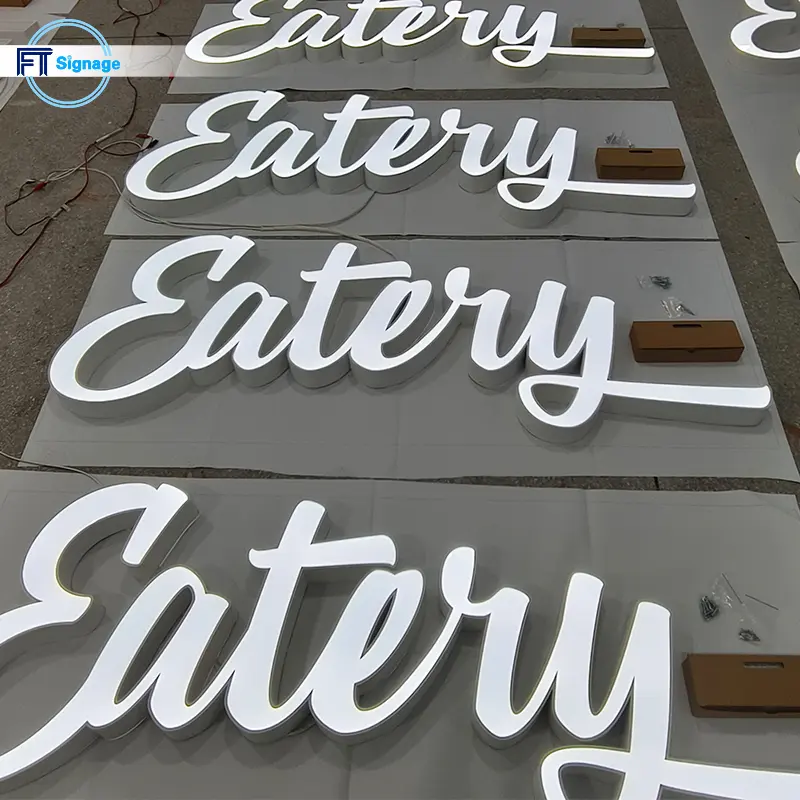 LED front-lit letters